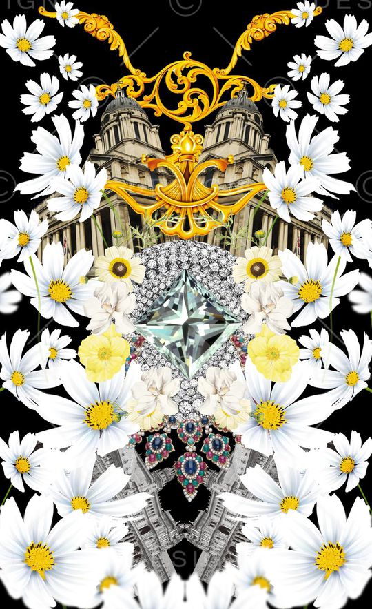 潮流时尚印花华亿平台图片