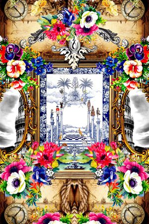 欧式印花华亿平台图片