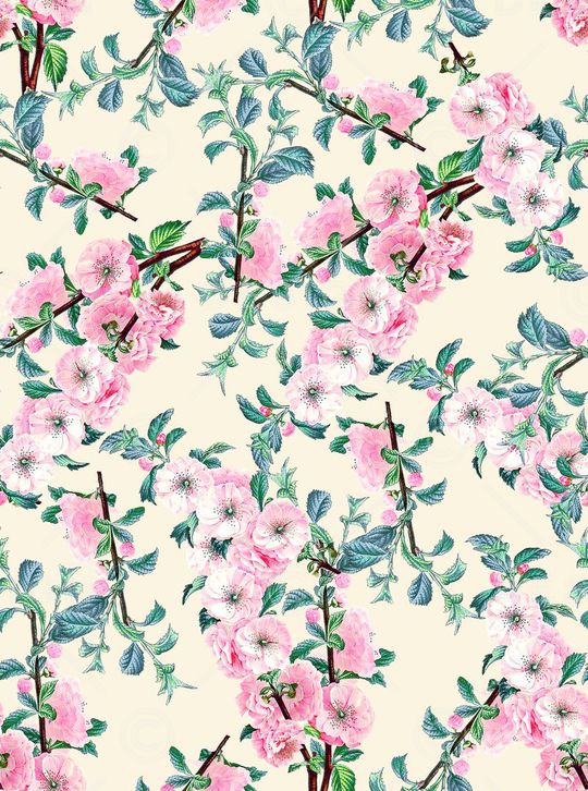 水彩小花印花华亿平台图片