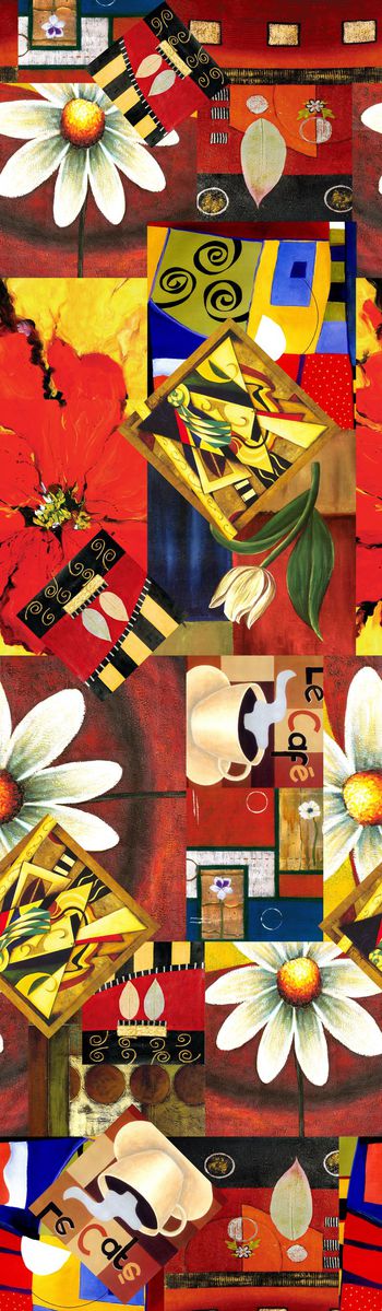 抽象印花华亿平台图片