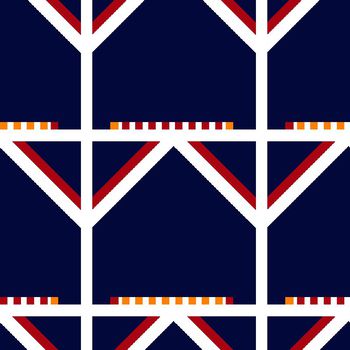 485463-男装外套棉衣时尚大牌几何格子三角形