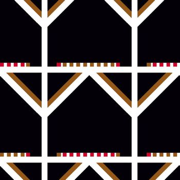 485464-男装外套棉衣时尚大牌几何格子三角形