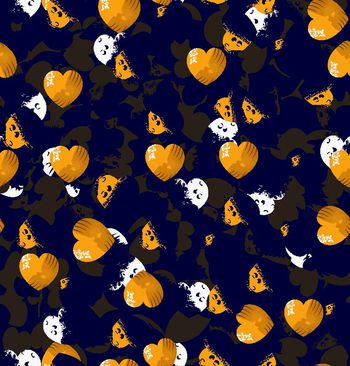 485475-男装外套棉衣时尚大牌桃心满地碎块印