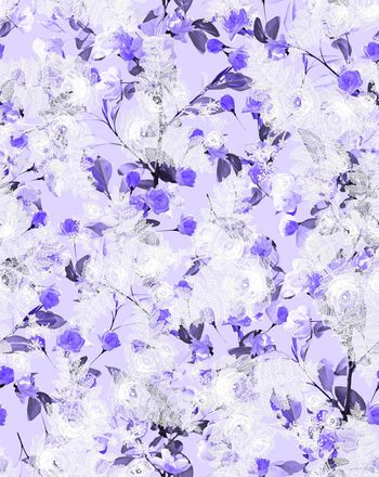 485496-蕾丝碎花小花满花素色底蓝色底数码印