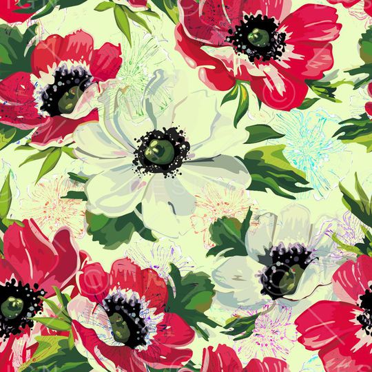 花卉印花华亿平台图片