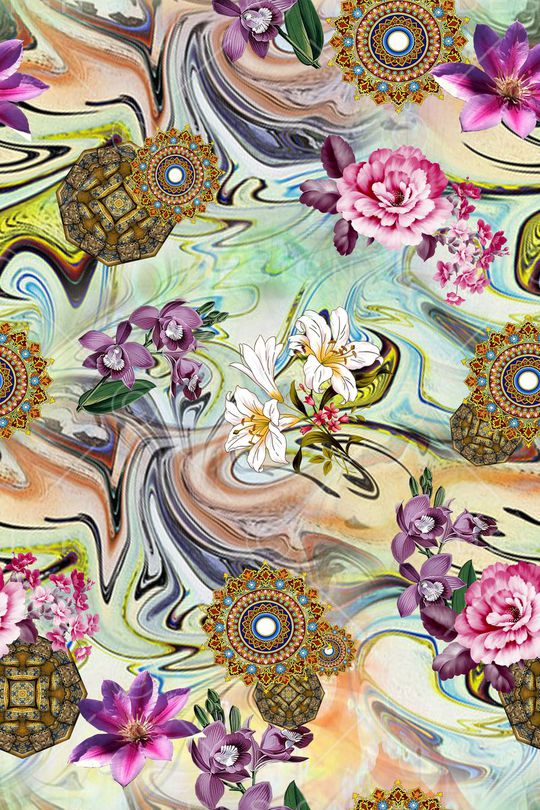 肌理底纹印花华亿平台图片