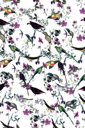 鸟印花华亿平台图片