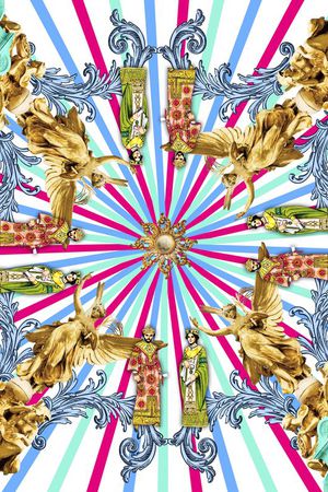 几何印花华亿平台图片