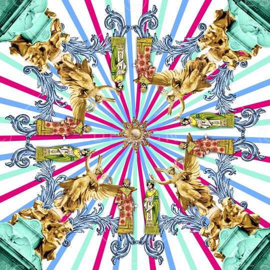 几何印花华亿平台图片