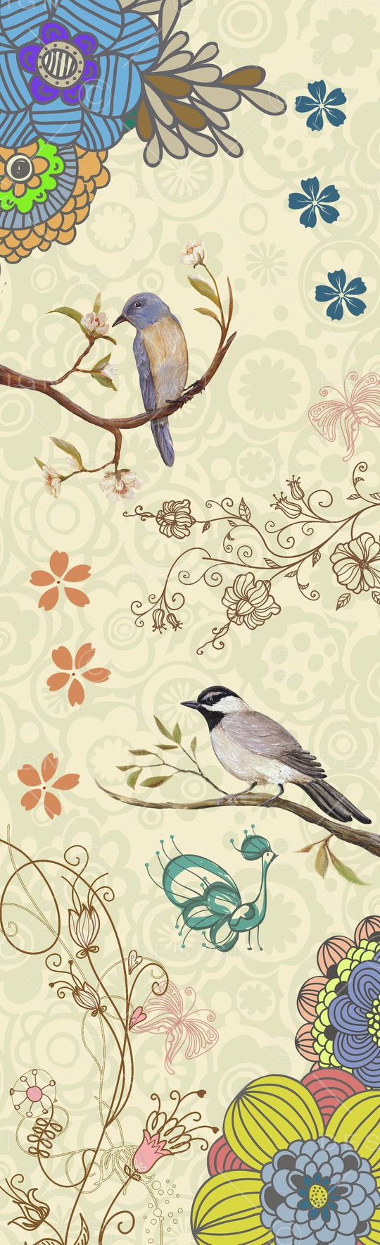 田园自然风光印花华亿平台图片