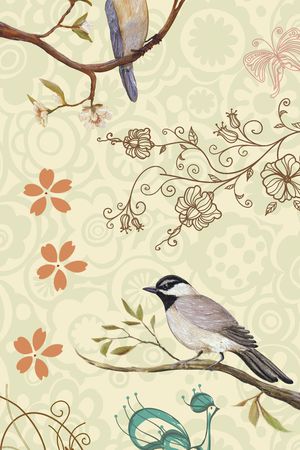 田园自然风光印花华亿平台图片