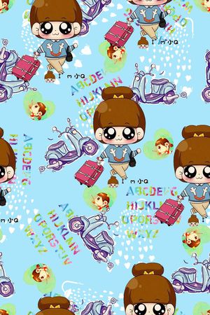 创意服装面料印花华亿平台图片