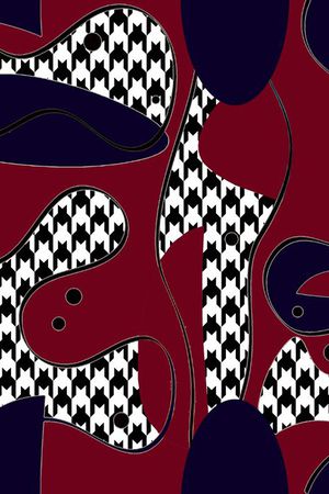 不规则图案印花华亿平台图片