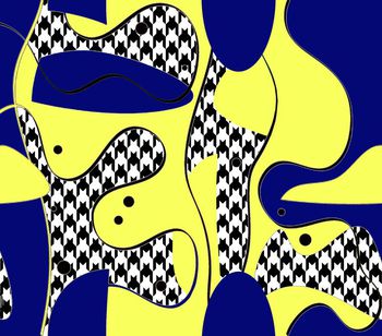 485806-不规则混搭千鸟格