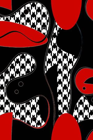 不规则图案印花华亿平台图片