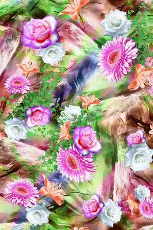 抽象印花华亿平台图片