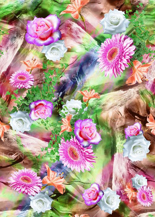 抽象印花华亿平台图片