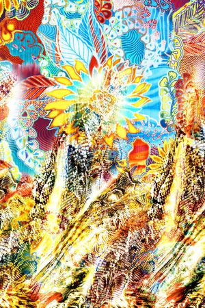 抽象蛇纹定位印花华亿平台图片