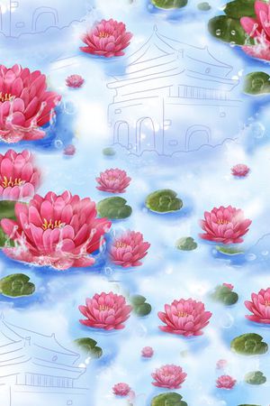 风景抽象印花华亿平台图片