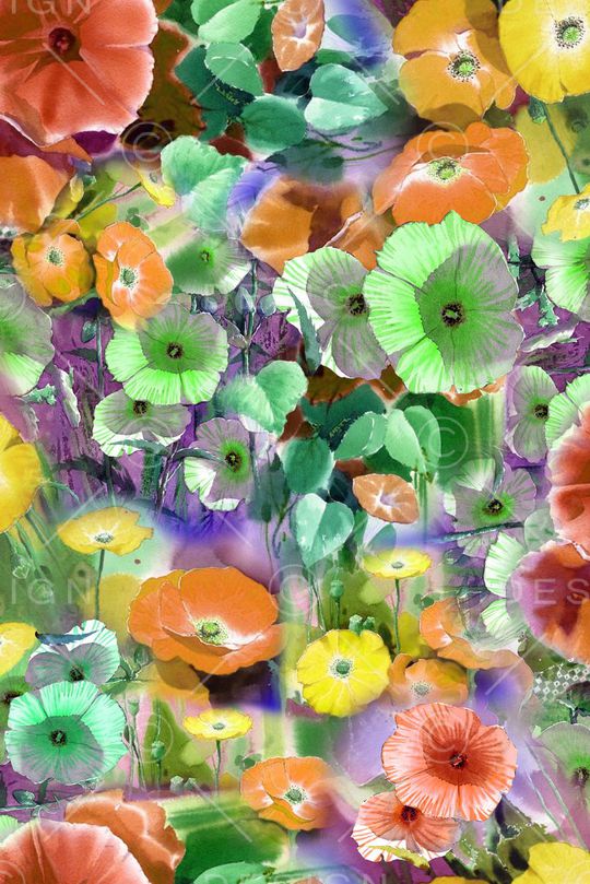 休闲手绘印花华亿平台图片