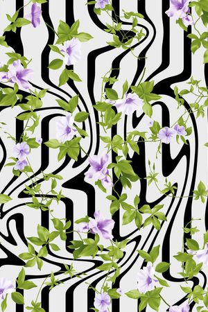 潮流时尚印花华亿平台图片