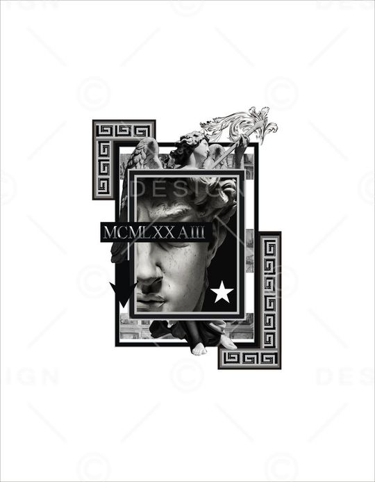 几何图案印花华亿平台图片