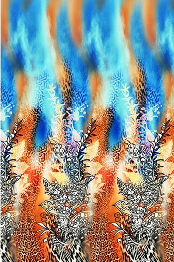 抽象印花华亿平台图片