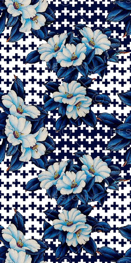 格子底印花华亿平台图片