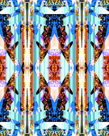 486407-原创时尚定位几何条纹花卉华亿平台