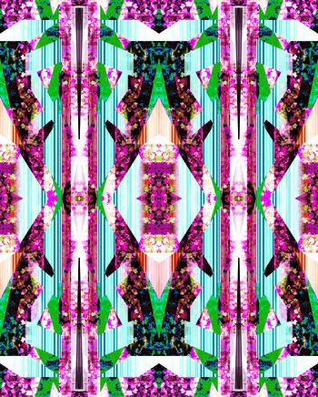 486409-原创时尚定位几何条纹花卉华亿平台