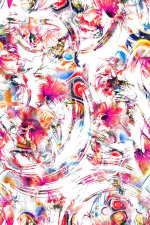 抽象印花华亿平台图片