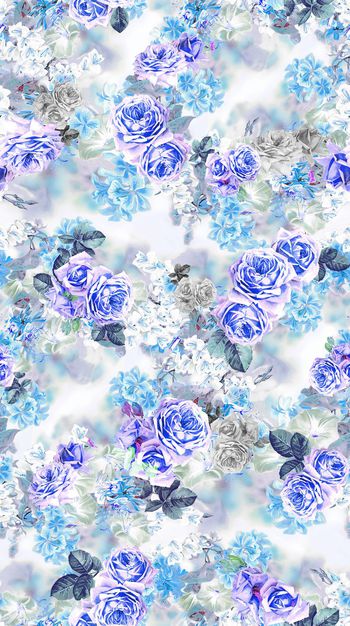 486517-流行时尚 玫瑰 花卉组合 女装华亿平台