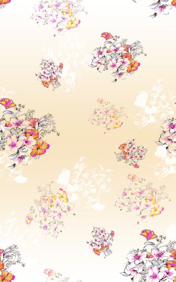 花卉印花华亿平台图片