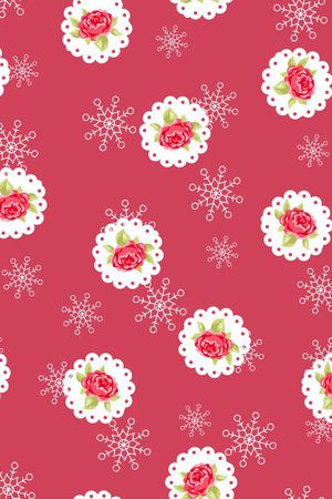 蕾丝玫瑰印花华亿平台图片