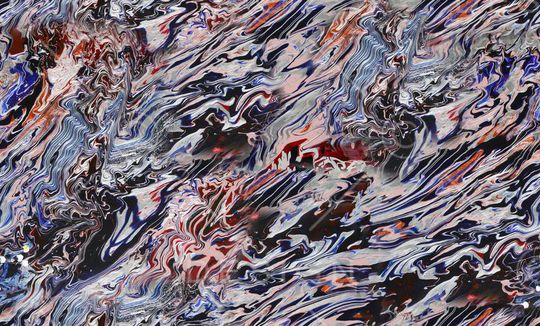 波浪条印花华亿平台图片