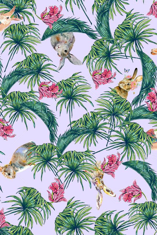 休闲 写意手绘印花华亿平台图片