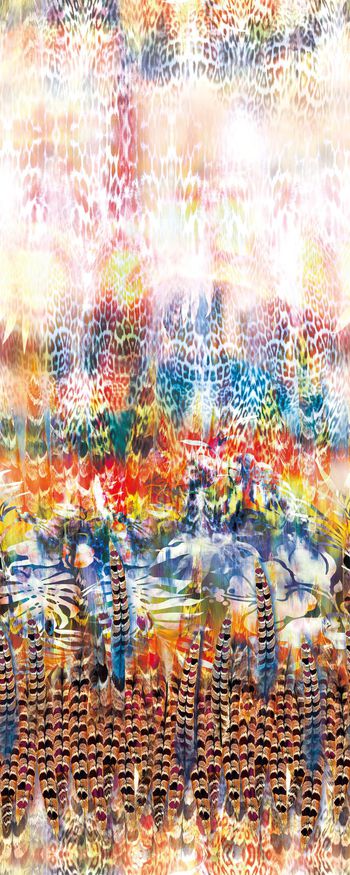 486787-原创时尚豹纹羽毛华亿平台