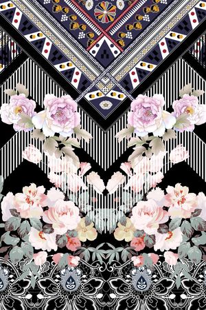 潮流时尚印花华亿平台图片