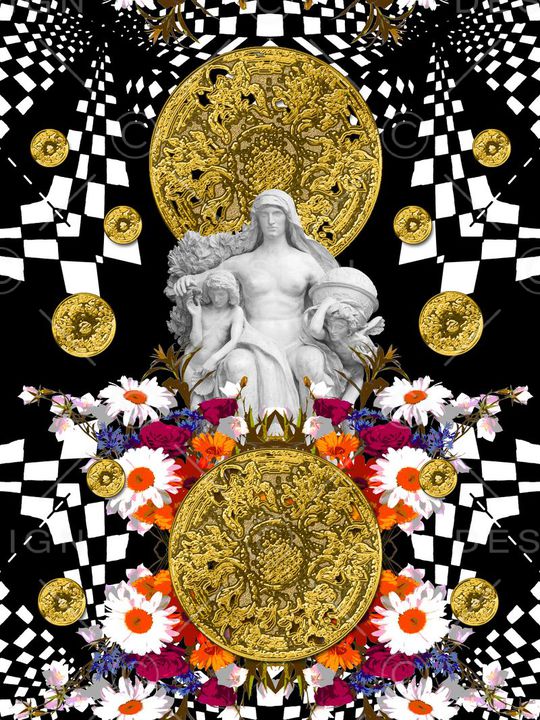 雕塑印花华亿平台图片