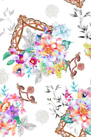 植物花卉印花华亿平台图片