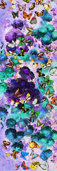 滤色花卉印花华亿平台图片