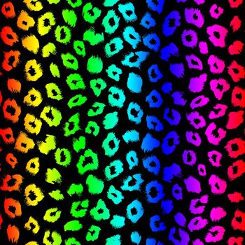 486990- 渐变豹纹花 