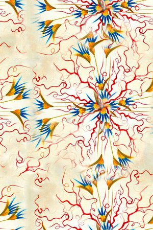 几何线条印花华亿平台图片