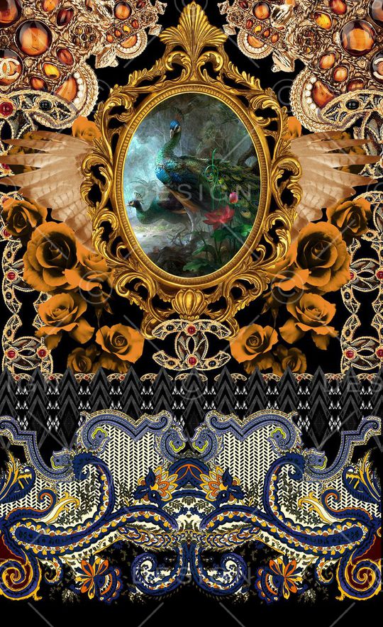 潮流时尚印花华亿平台图片