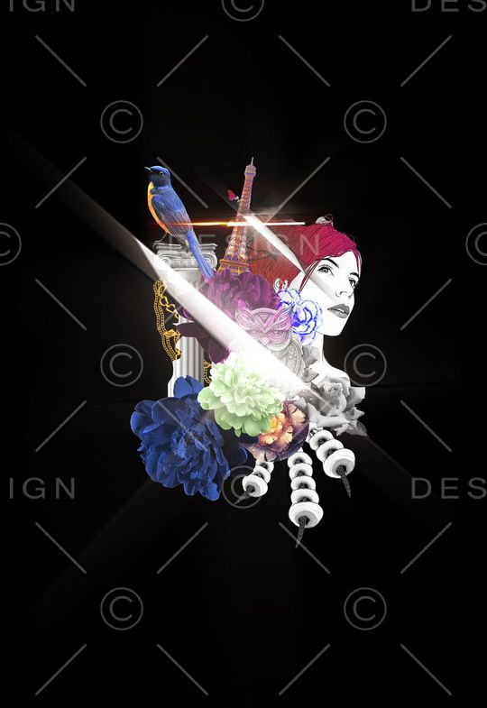 抽象印花华亿平台图片