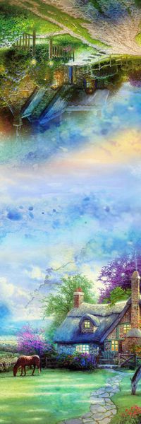 田园风印花华亿平台图片