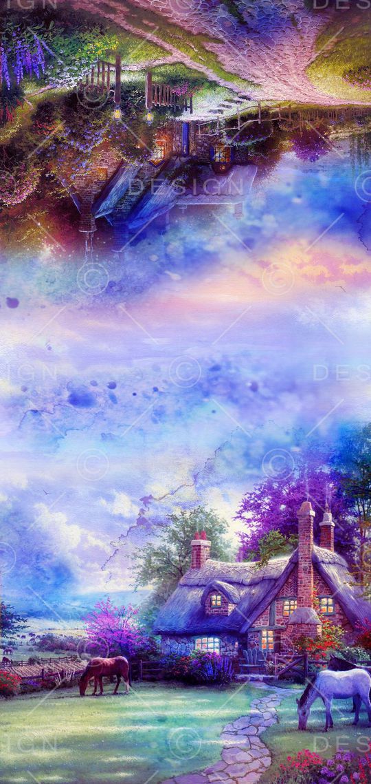 田园风印花华亿平台图片