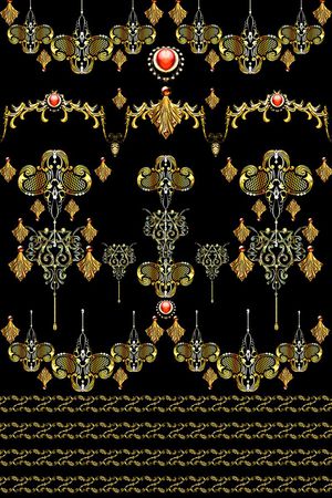 复古印花华亿平台图片