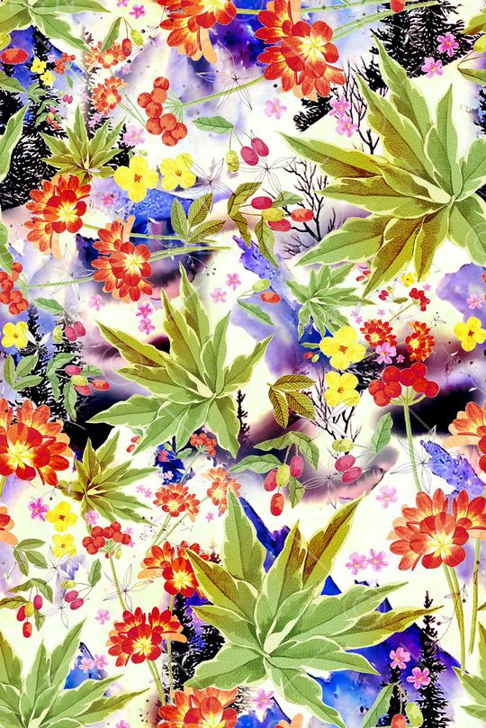 水彩印花华亿平台图片