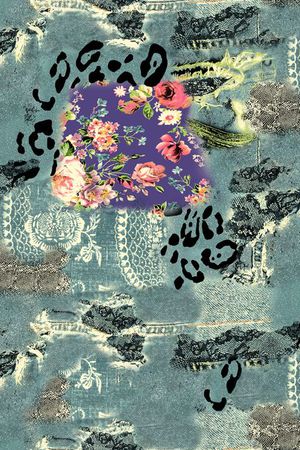 线条印花华亿平台图片